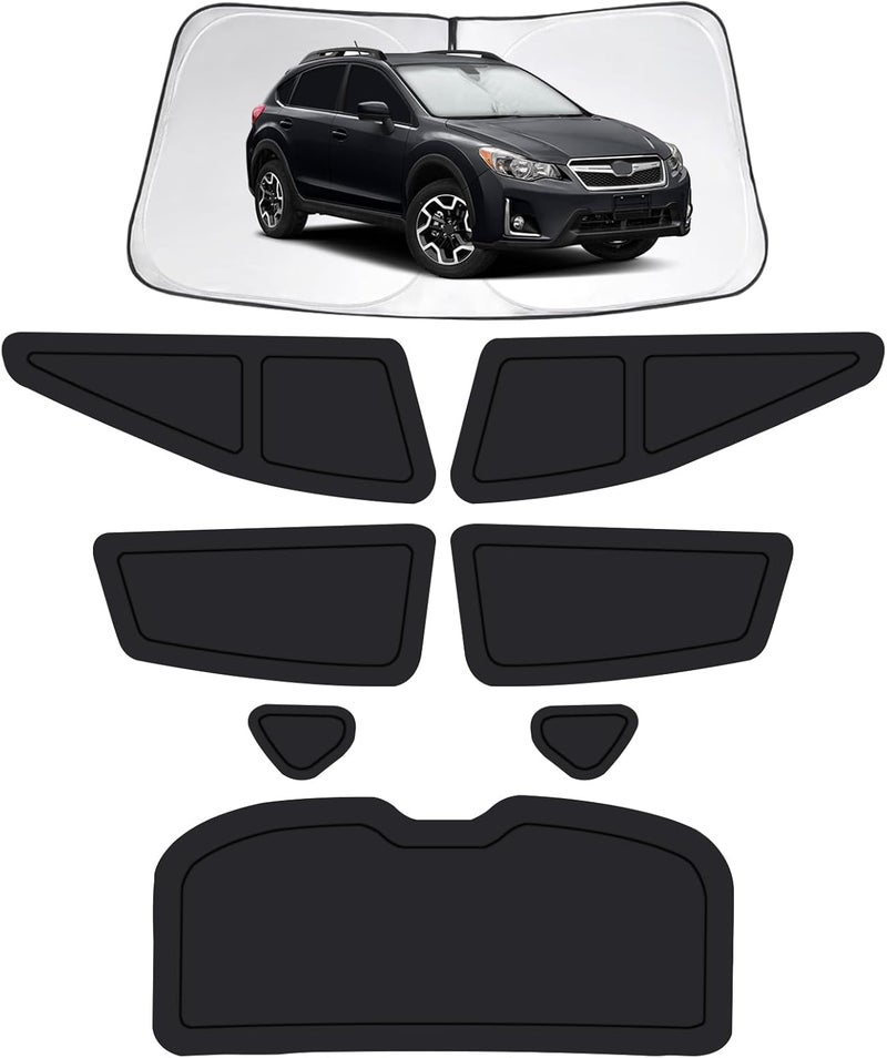 FSHAANY'S Car Window Shades for Subaru Crosstrek 2013-2017, Full Car Window Covers for Privacy, Sunshades for Crosstrek Front Rear Windshield Side Windows to Block UV and Protect Privacy(8pcs) - Image 1